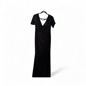 Revelry Black velvet Maxi Dress